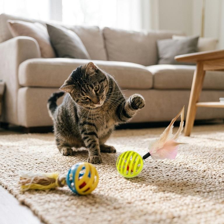 PE500B - Chase & Chirp Duo CAT TOY - PLAY SCENE
