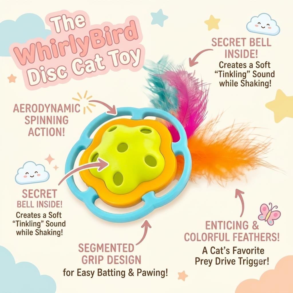 PE14337T – The WhirlyBird Disc Cat Toy