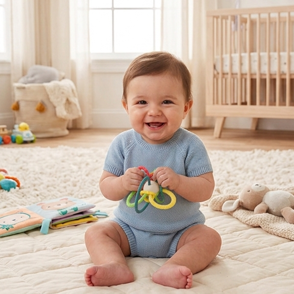 S9636A - Easy-Grip Sensory Loop Teether Toy - play scene